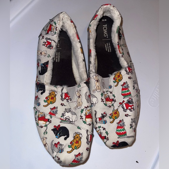 Christmas Cats Toms Women’s 10 - Picture 3 of 5